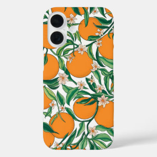 Coque Pour iPhone 16 Oranges d'été Agrumes Fruit Motif floral