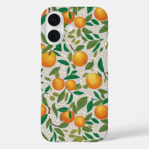 Coque Pour iPhone 16 Oranges d'été Agrumes Fruit Motif floral