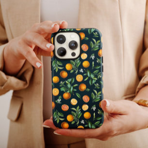 Coque Pour iPhone 14 Oranges noires   iPhone 14 Coque-Mate