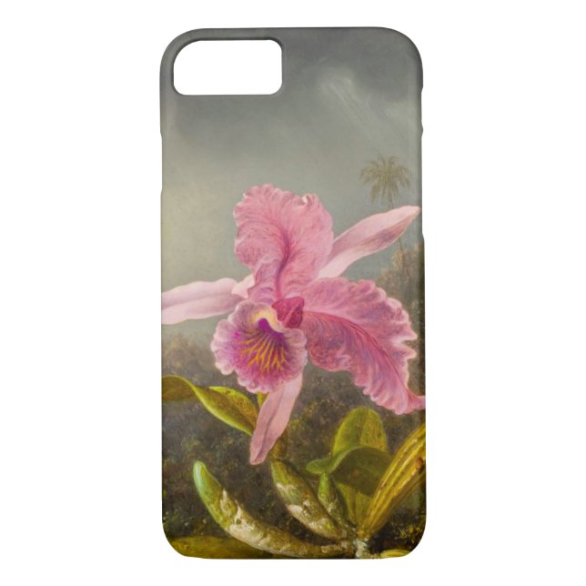 Coques Case-Mate iPhone Orchidée avec deux colibris Heade (Dos)