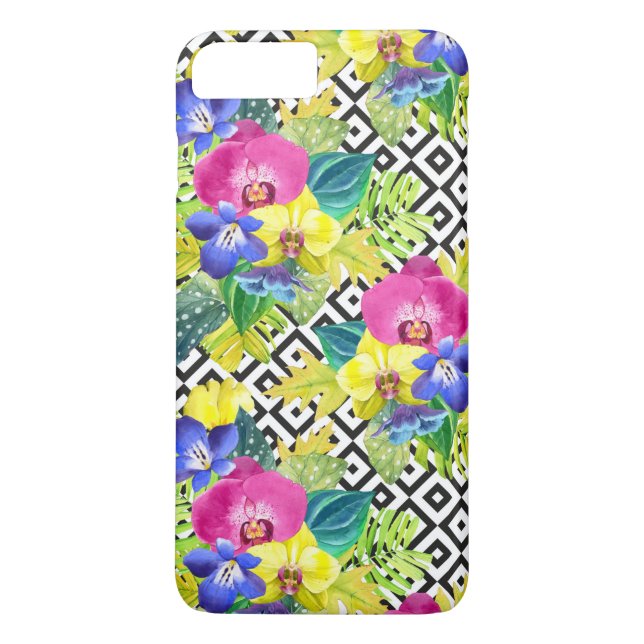 Coques Case-Mate iPhone Orchidée Begonia Et Feuilles De Palm (Dos)