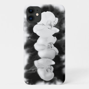 Case-Mate iPhone Case Orchidée blanche noire peinture à fleurs tropicale