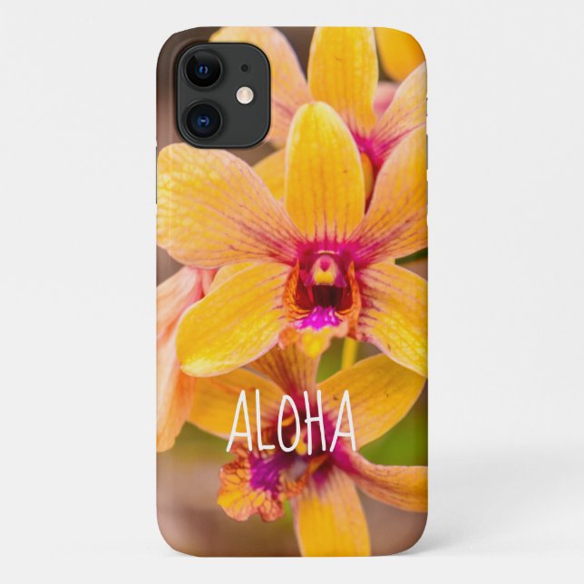 Coques Case-Mate iPhone Orchidée jaune, Lawai, Kauai, Hawaii (Dos)