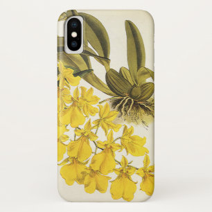 Coques Pour iPhone Orchidée Oncidium jaune vintage, fleurs tropicales