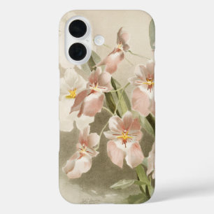 Coque Pour iPhone 16 Orchidées blanches Fleur Vintage vieille illustrat