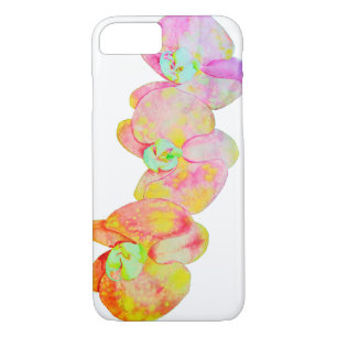 Coques Pour iPhone Orchidées des Caraïbes, fleurs d'aquarelle tropica