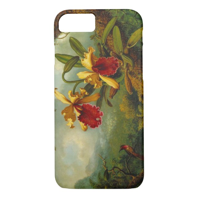 Coques Case-Mate iPhone Orchidées et colibri 1875 (Dos)