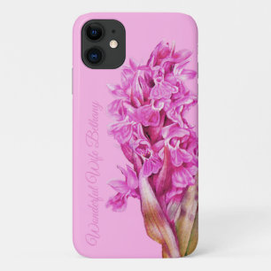Case-Mate iPhone Case Orchidées fleurs rose aquarelle art personnalisé