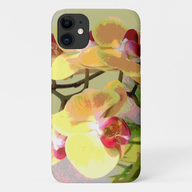 Coques Case-Mate iPhone Orchidées jaunes au soleil de l'après-midi (Dos)