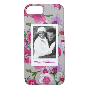 Coque Case-Mate Pour iPhone Orchidées Roses En Fleur  Ajouter votre photo et v