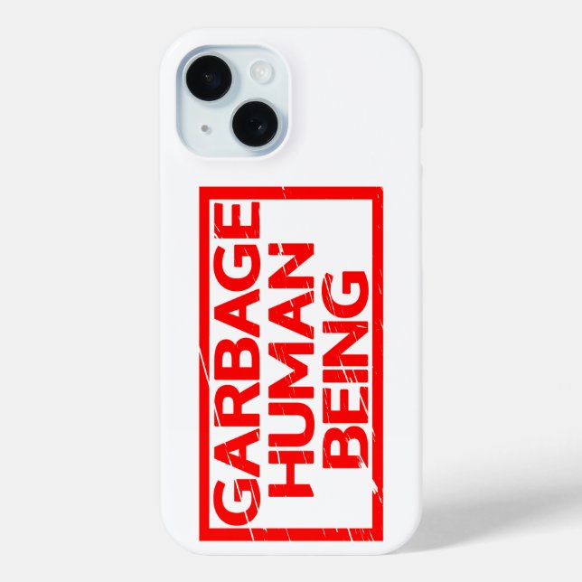 Coques Case-Mate iPhone Ordures Etre Humain Timbre (Verso)