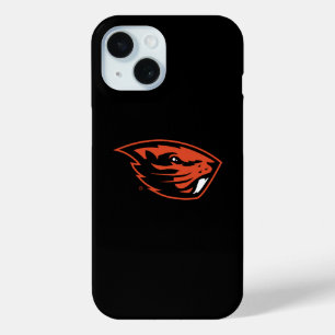 Coque Pour iPhone 15 Oregon State Beavers   Tête de castor
