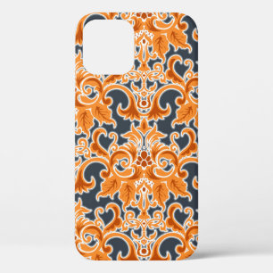 Case-Mate iPhone Case Ornement bleu Jaune Arrière - plan sans couture Pa