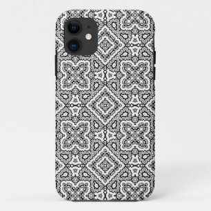 Case-Mate iPhone Case ornement ethnique motif géométrique noir et blanc