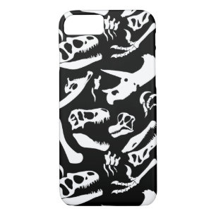 Etui iPhone Case-Mate Os de dinosaure (noir)