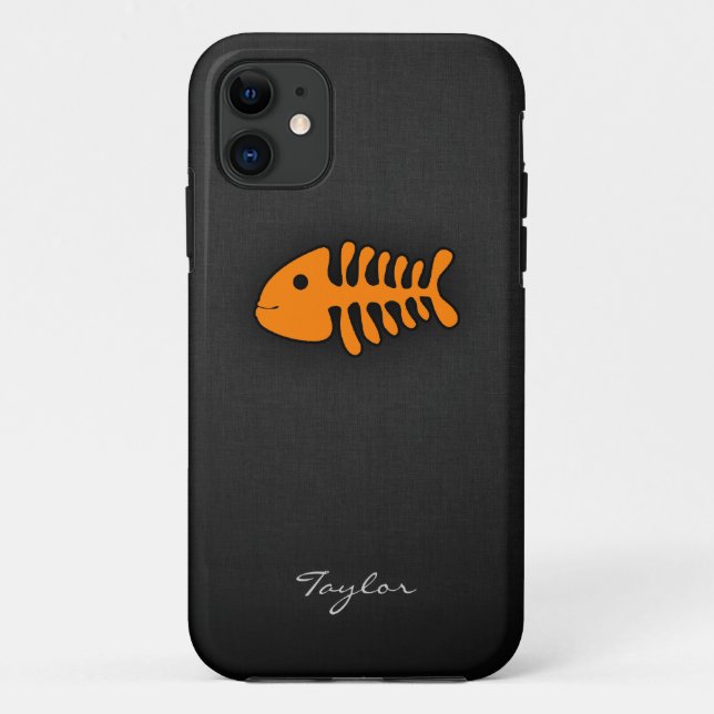 Coques Case-Mate iPhone Os de poisson orange (Dos)