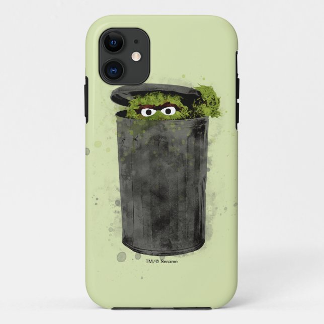 Coques Case-Mate iPhone Oscar le Grognon | Tendance aquarelle (Dos)