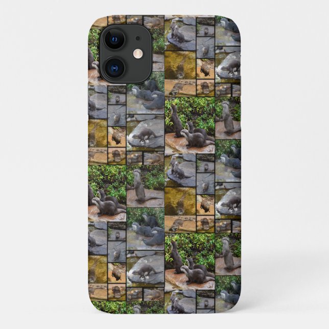 Coques Case-Mate iPhone **"Otterly Adorable : Un collage photo de Otters (Dos)