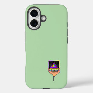 Coque Pour iPhone 16 Où est le Sun Pickleball Lt Green