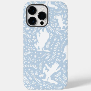 Coque Pour Pour iPhone 14 Pro Max Où les choses sauvages motif floral bleu