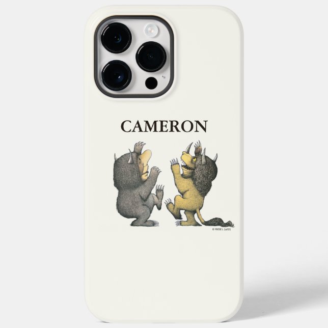 Coques Case-Mate iPhone Où sont les choses sauvages | Ajouter Votre Nom (Verso)
