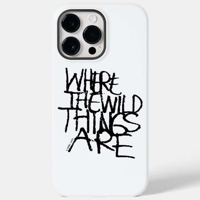 Coques Case-Mate iPhone Où sont les choses sauvages | manuscrit (Verso)