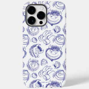 Coque Pour Pour iPhone 14 Pro Max Où sont les monstres Sketch Pattern