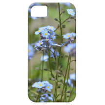 Oubliez-moi pas Blue Floral Téléphone Case