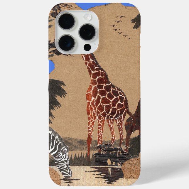 Coques Case-Mate iPhone Ouganda - Carte de la faune - Imprimer (Verso)