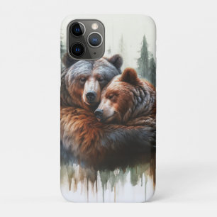 Case-Mate iPhone Case Ours à l'aquarelle Rustique Sauvage