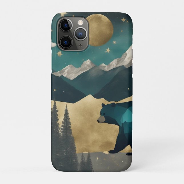 Coques Case-Mate iPhone Ours au clair de lune (Dos)