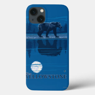 iPhone 13 Case Ours au clair de lune - West Yellowstone, Montana