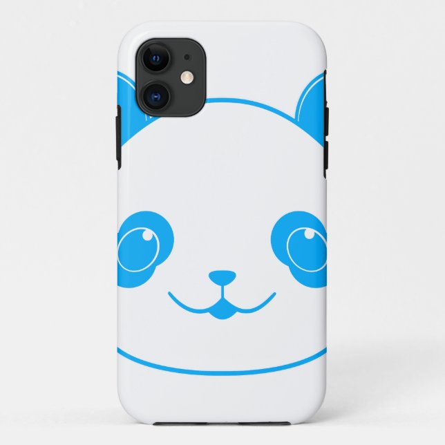 Coques Case-Mate iPhone Ours bleu Kawaii Panda (Dos)