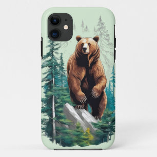 Case-Mate iPhone Case Ours dans la nature forestière Amour