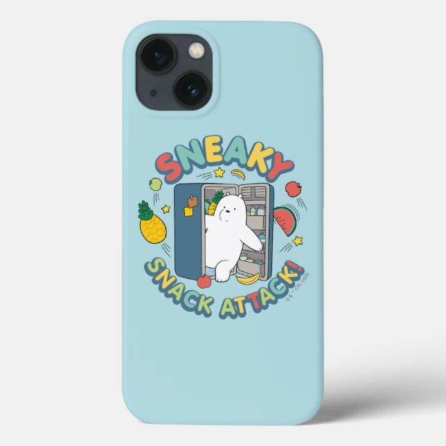Coques Case-Mate iPhone Ours De Glace - Attaque Snack Sneaky! (Verso)