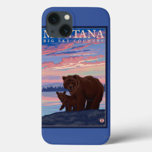 Coques Pour iPhone Ours de MontanaMomma et Vintage voyage de CUB