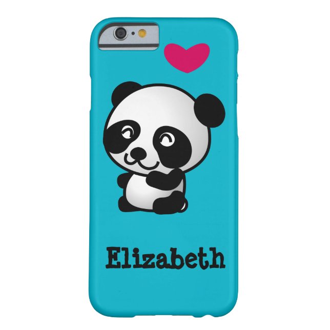 Coques Case-Mate iPhone Ours de panda mignon et heureux personnalisé avec  (Dos)