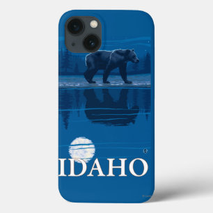 Case-Mate iPhone Case Ours en clair de luneIdahoAffiche de voyage Vintag