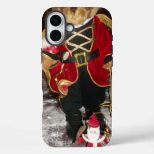 iPhone 16 Plus Case Ours en peluche de Noël royal Impression d'art d