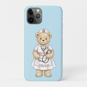 Case-Mate iPhone Case Ours en peluche infirmière personnalisé Nom person