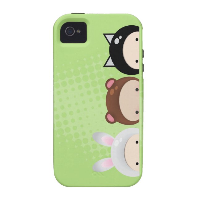 Coques Case-Mate iPhone ours et chat de lapin (Dos)