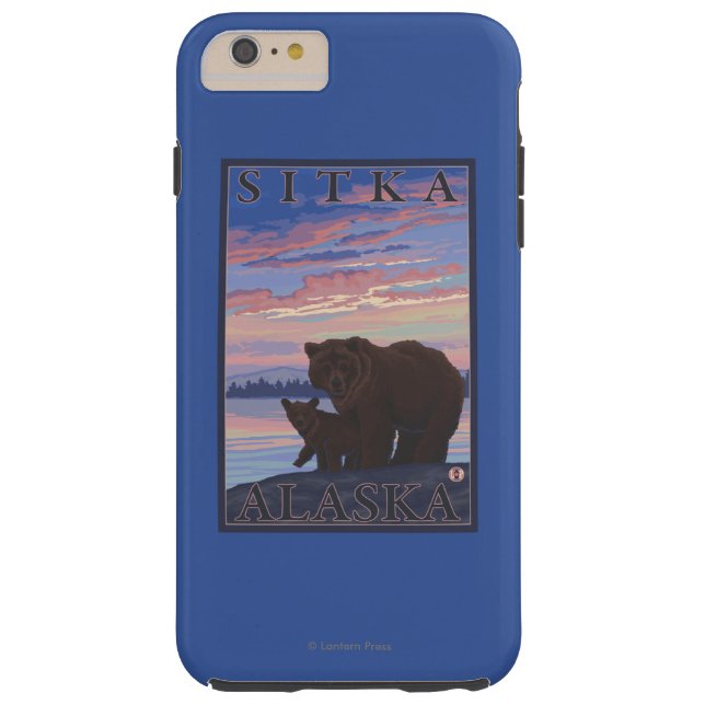 Coques Case-Mate iPhone Ours et CUB - Sitka, Alaska (Dos)