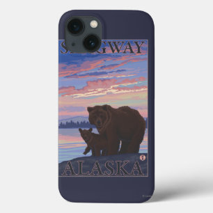 iPhone 13 Coque Ours et CUB - Skagway, Alaska