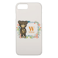 Ours mignon, Fleur Jaune et Fleur Florale