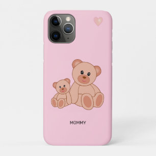 Case-Mate iPhone Case Ours mignons sur fond rose clair