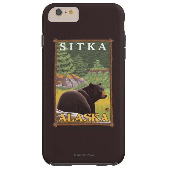 Coques Case-Mate iPhone Ours noir en forêt - Sitka, Alaska (Dos)