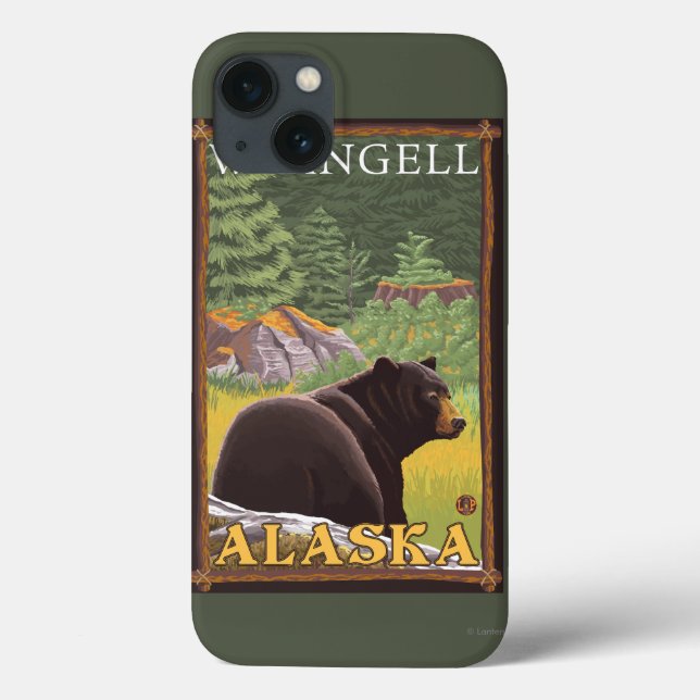 Coques Case-Mate iPhone Ours noir en forêt - Wrangell, Alaska (Verso)