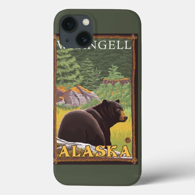 Coques Case-Mate iPhone Ours noir en forêt - Wrangell, Alaska (Verso)