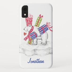 Coques Pour iPhone Ours polaire en caricature mignonne avec cadeaux d