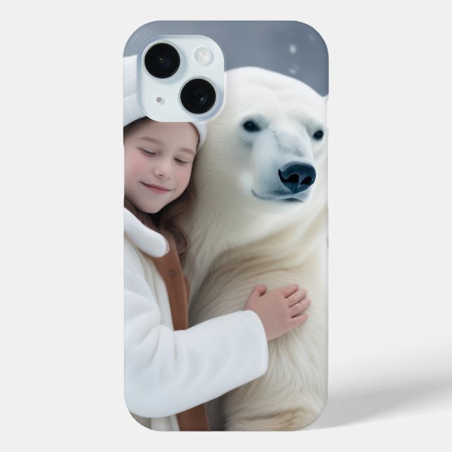 Coques Case-Mate iPhone Ours polaire et fille (Verso)